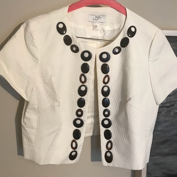 Ann Taylor LOFT cropped jacket - Picture 3 of 4